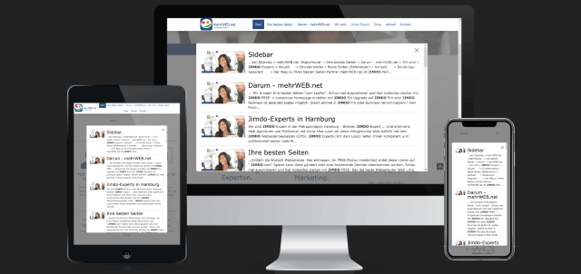 Responsive Anpassung von mehrFIND an verschiedene Endgeräte (Responsive)