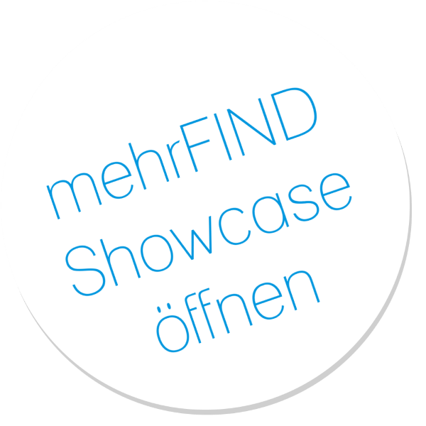 Button mit dem Text 'mehrFIND Showcase öffnen'